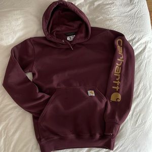 Carhartt burgundy loose fit hoodie